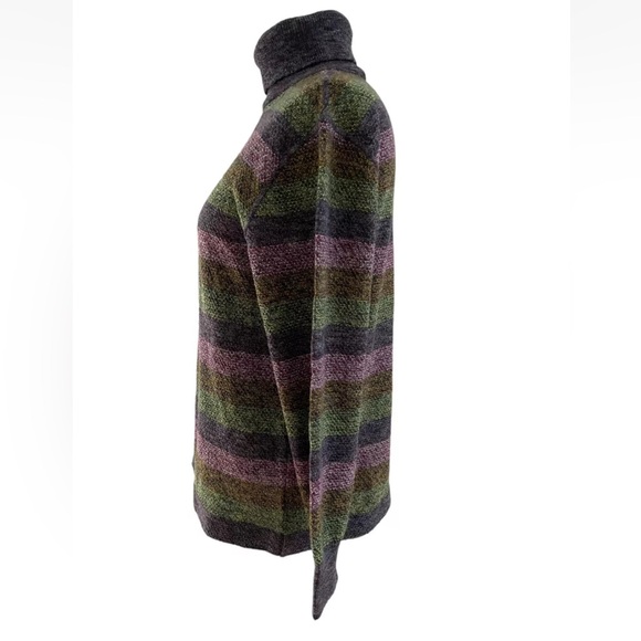 Missoni Sport Wool Blend Long Sleeve Turtleneck Striped Sweater Women’s Sz M - Picture 3 of 7